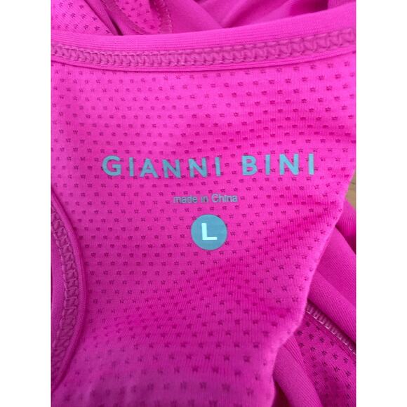 Gianni Bini Hot Pink Athletic Workout Top Size Large - Picture 4 of 7